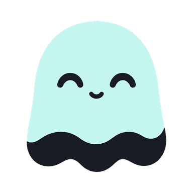 News.gg’s welcoming mint ghost mascot